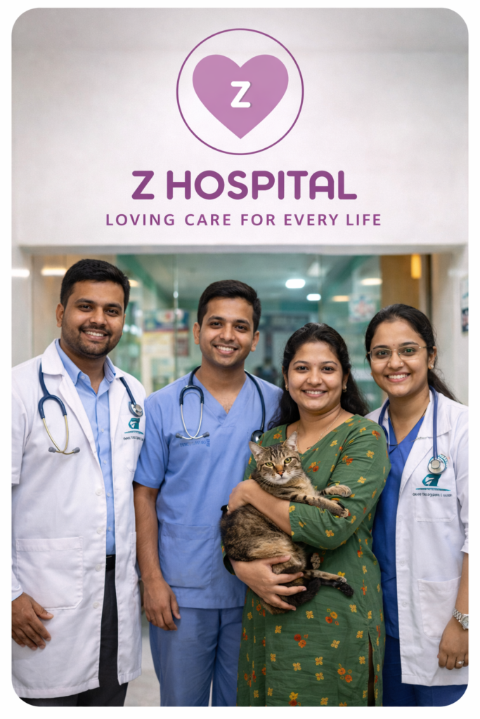 happy customers of z Veterinary Hospital